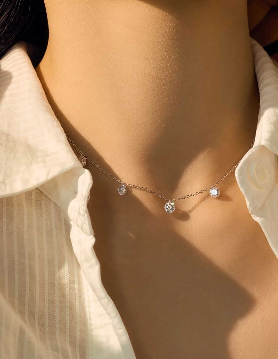Collar Yoiko Celestia de plata p 925