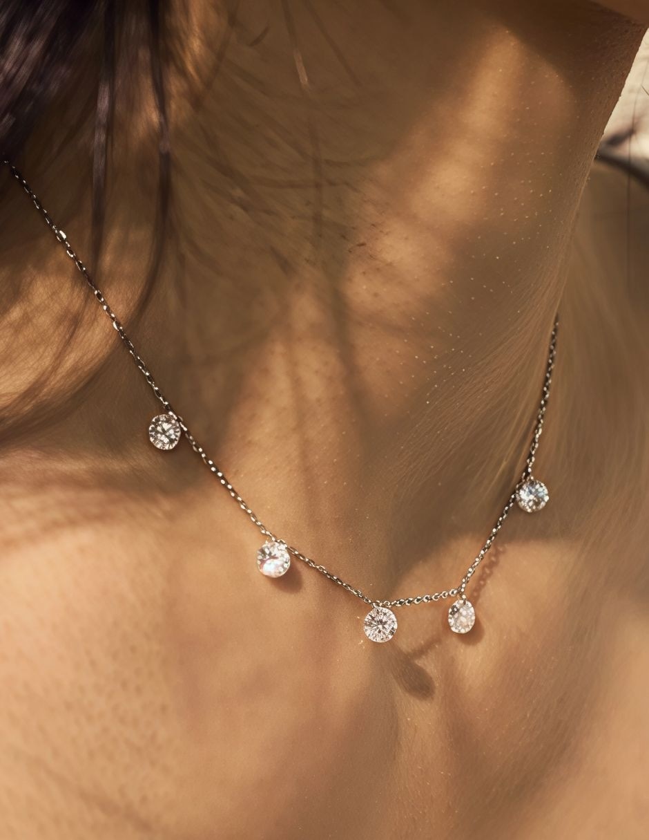 Collar Yoiko Celestia de plata p 925