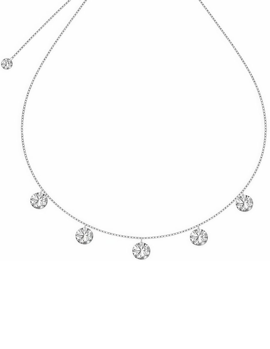 Collar Celestia de plata p 925