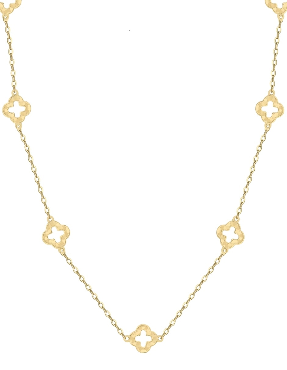 Collar Fiore de plata P 925 baño de oro