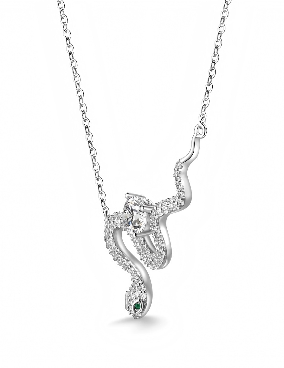 Collar de serpiente Yoiko Zyra de plata P 925