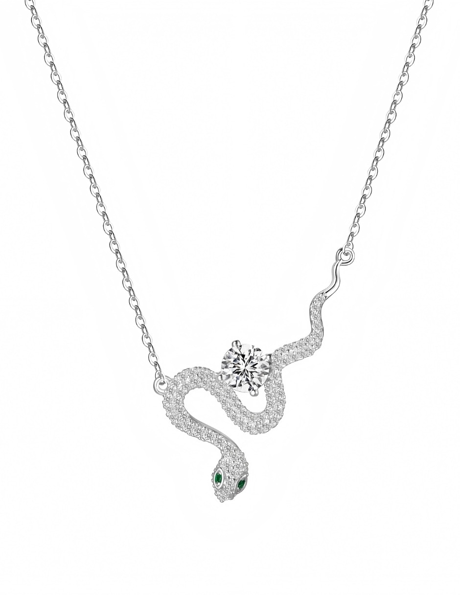 Collar de serpiente Yoiko Zyra de plata P 925