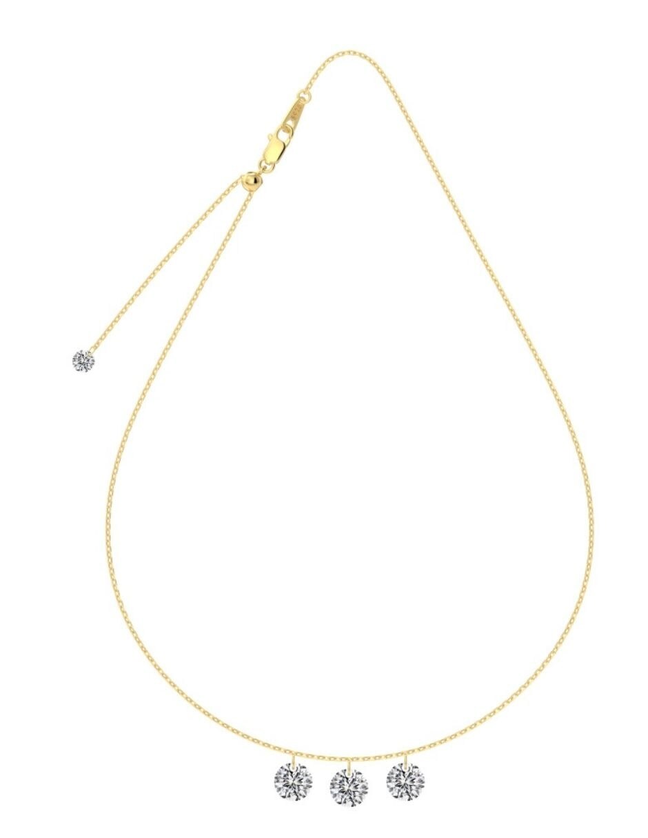 Collar Yoiko Drops Golden de plata P 925 con acabado baño de oro