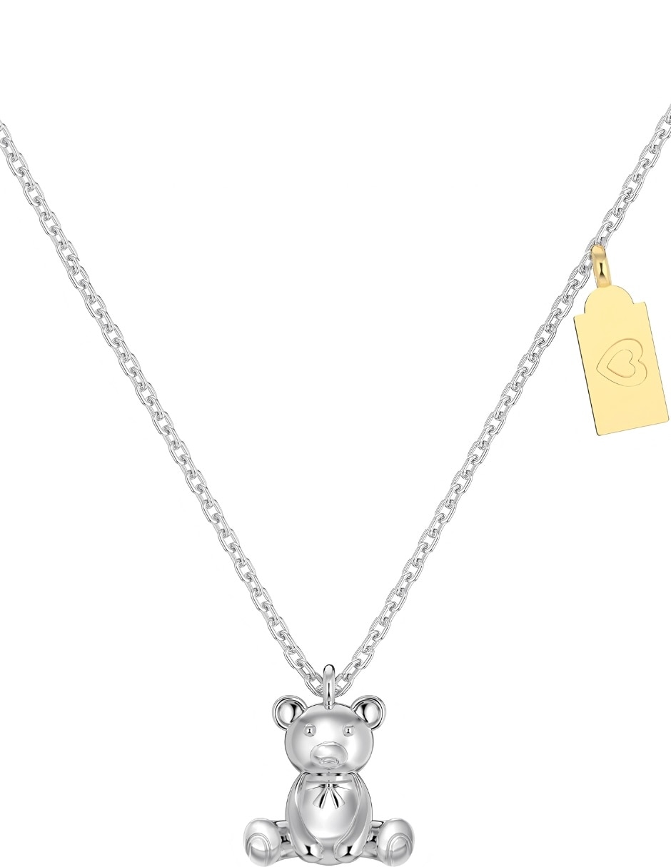 Collar con dije de oso Yoiko Nico de plata P 925