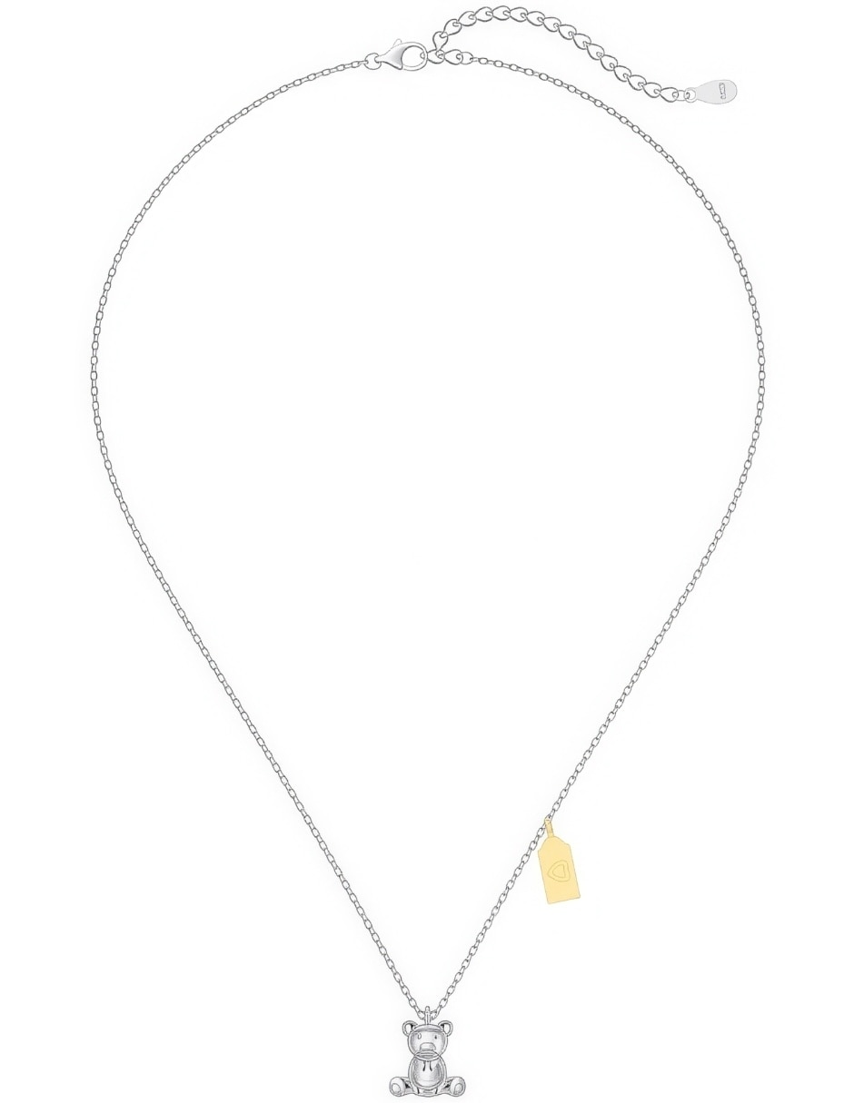 Collar con dije de oso Yoiko Nico de plata P 925