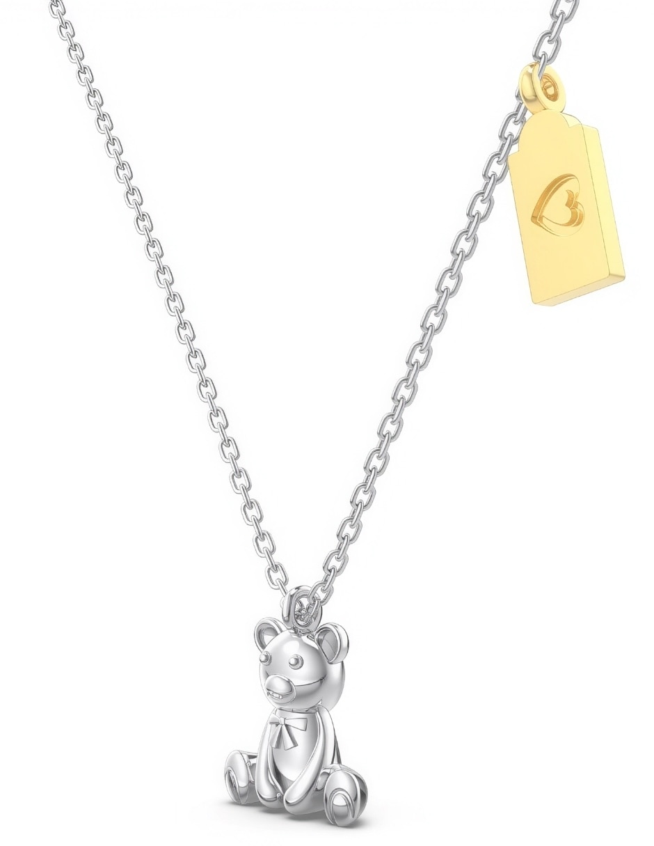 Collar con dije de oso Yoiko Nico de plata P 925