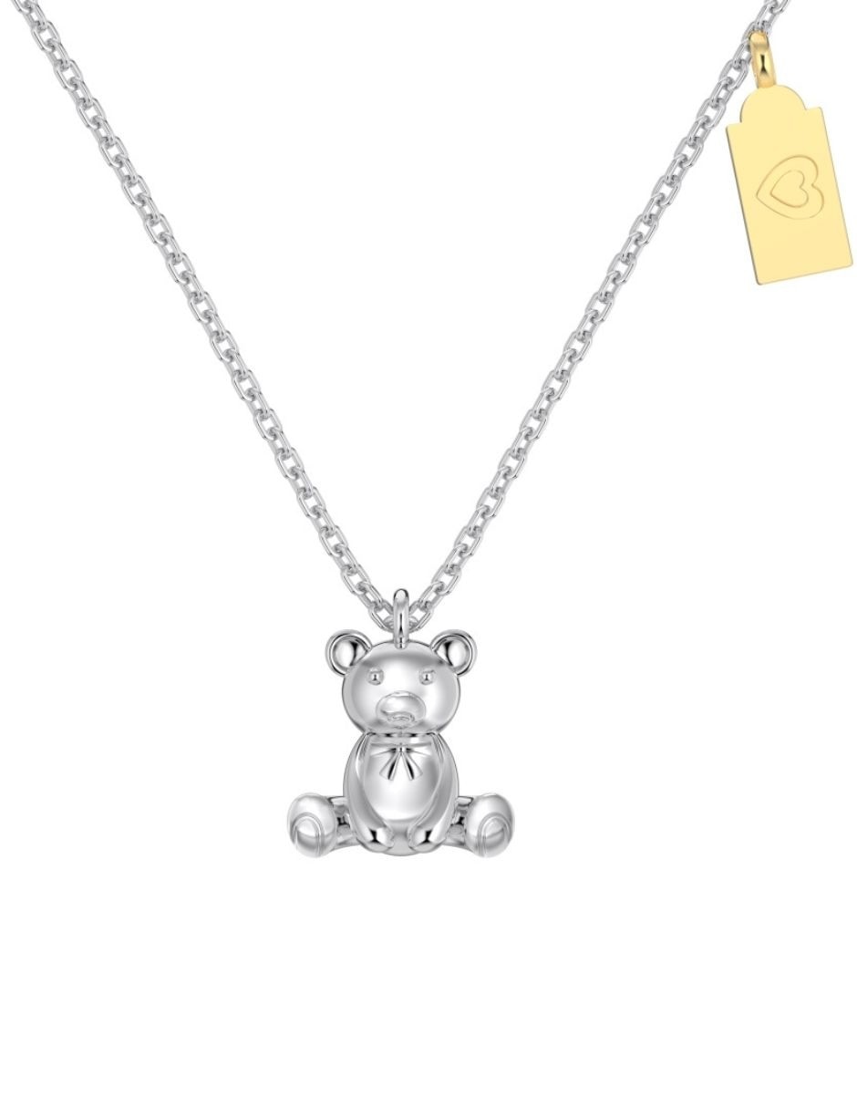 Collar con dije de oso Yoiko Nico de plata P 925