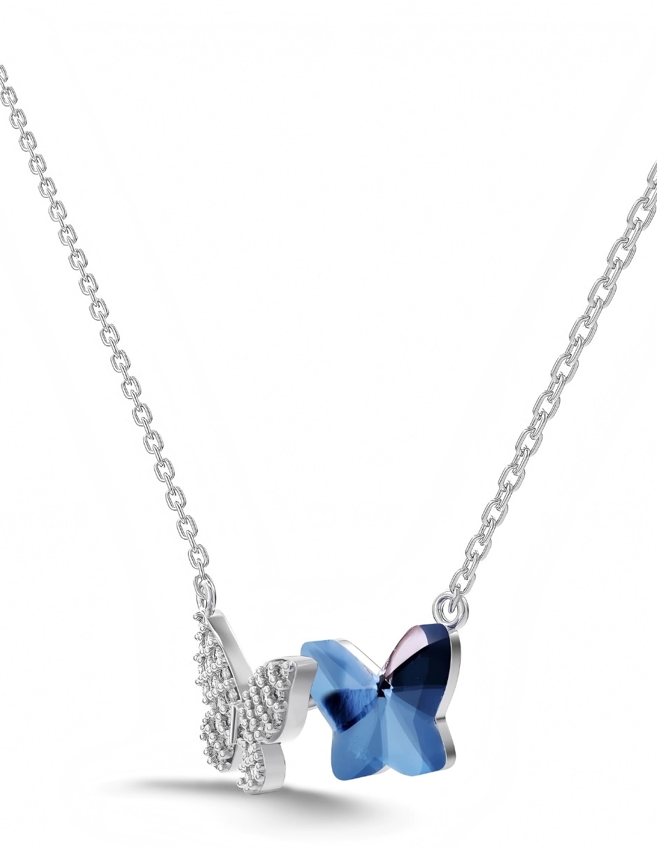 Collar de mariposa Yoiko Kaia de plata P 925