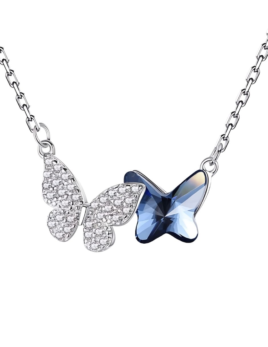 Collar de mariposa Yoiko Kaia de plata P 925