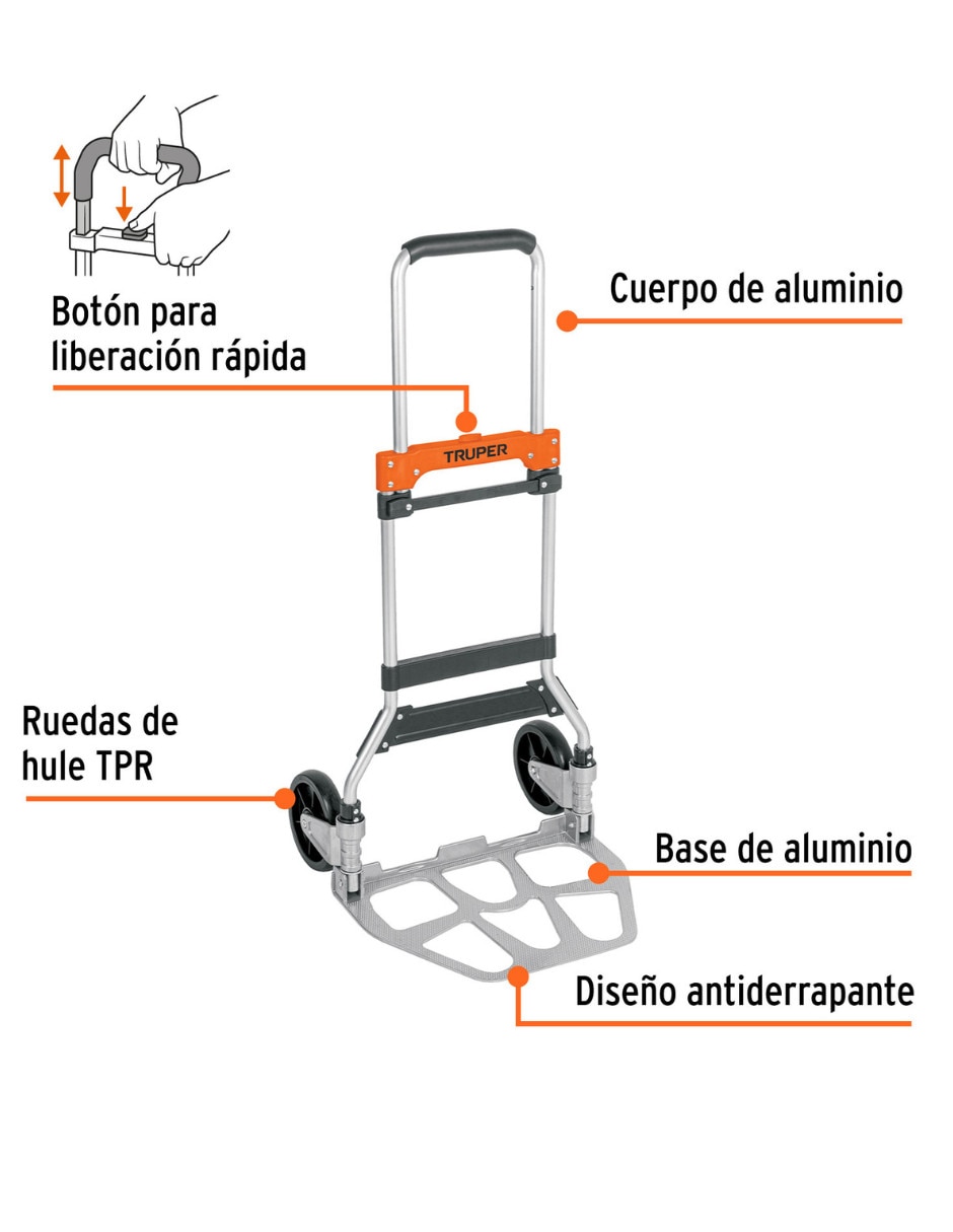 Diablito de carga plegable Truper