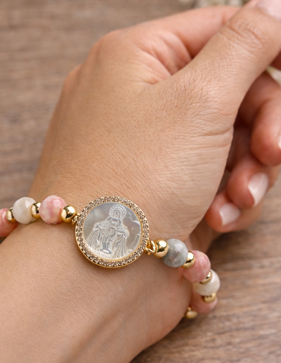 Yoiko 18 k virgen milagrosa con acabado