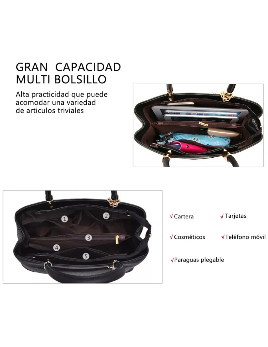 Bolsa crossbody genérica para mujer