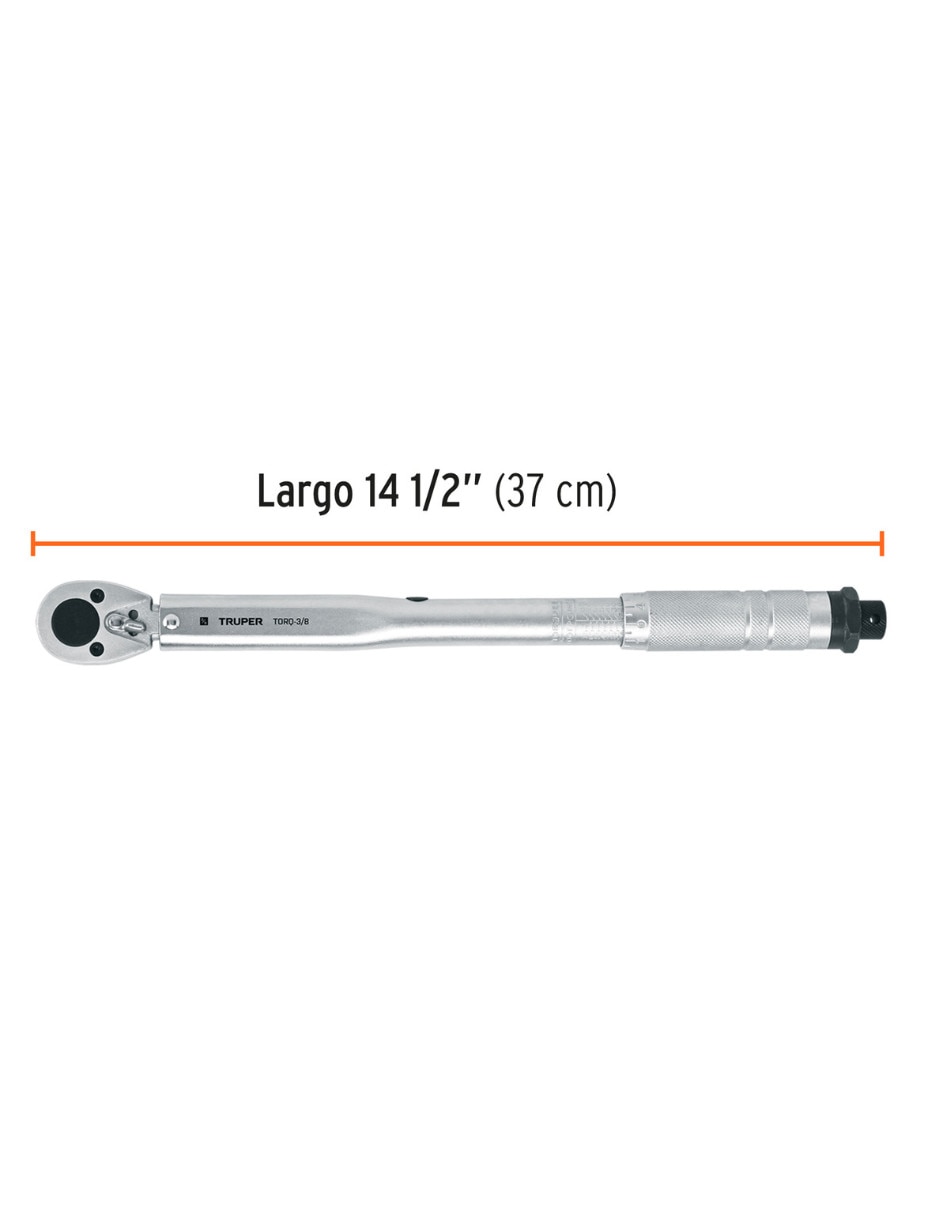 Torquímetro Truper Torq-3/8 5 - 80 Lb-Ft (7 - 108 Nm)