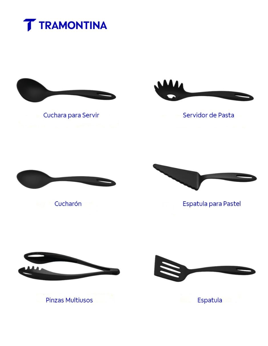 Set utensiliosTramontina de nylon
