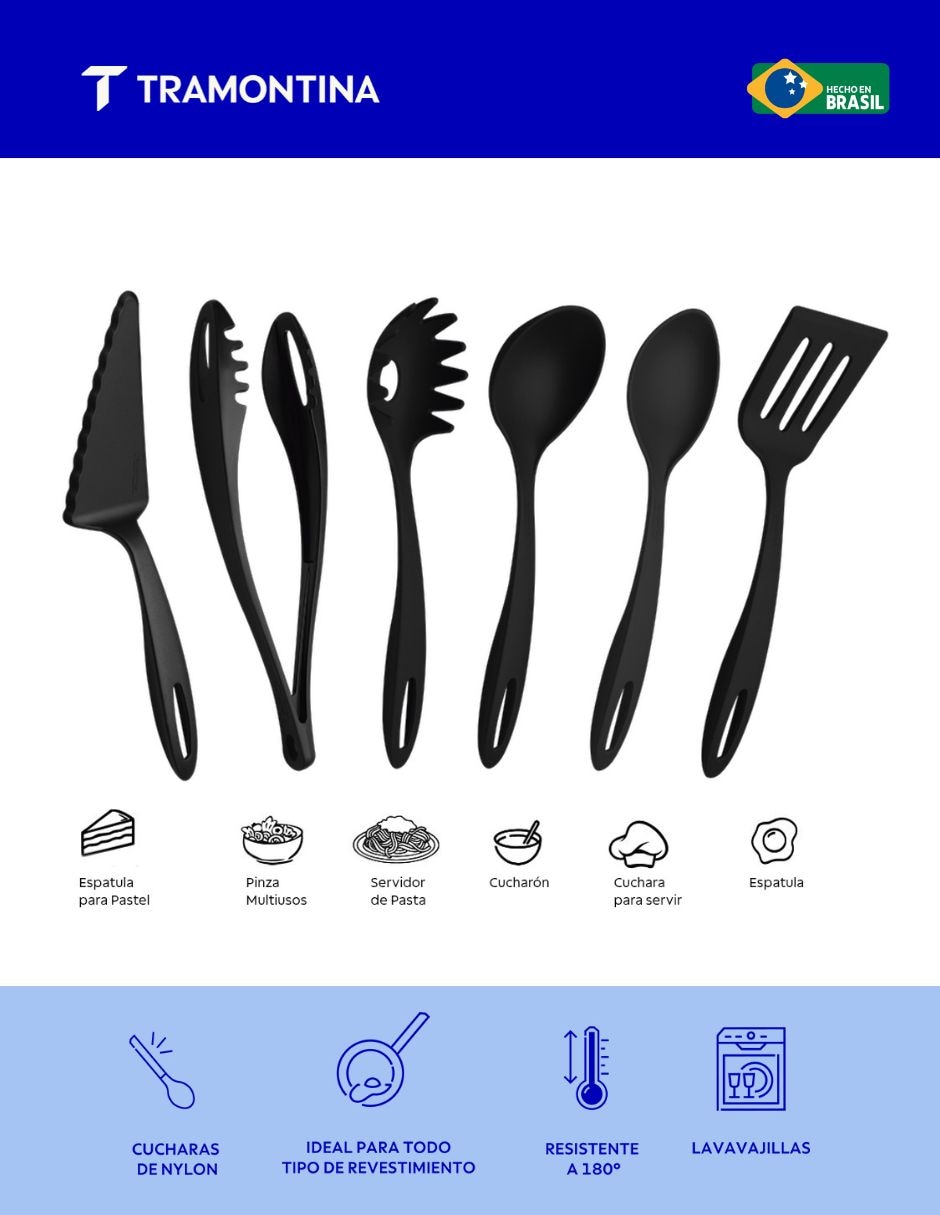 Set utensiliosTramontina de nylon
