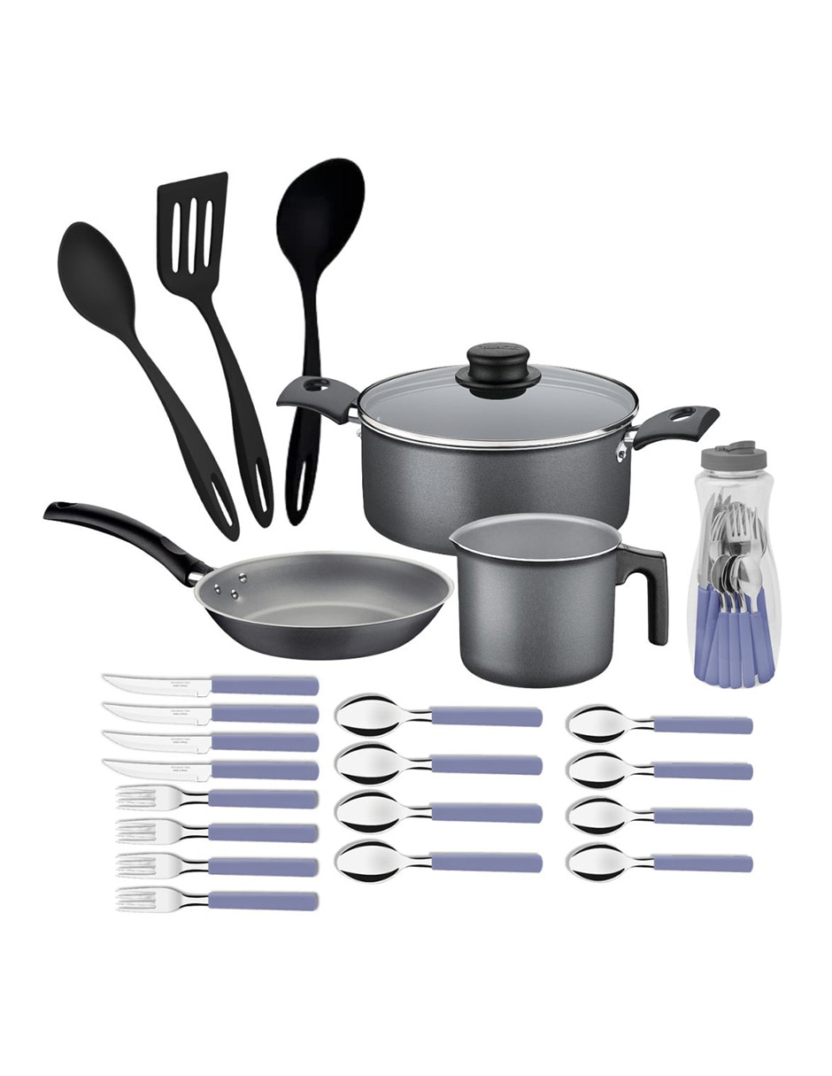 Batería de cocina 27899501 de aluminio antiadherente Starflon Max 24 piezas