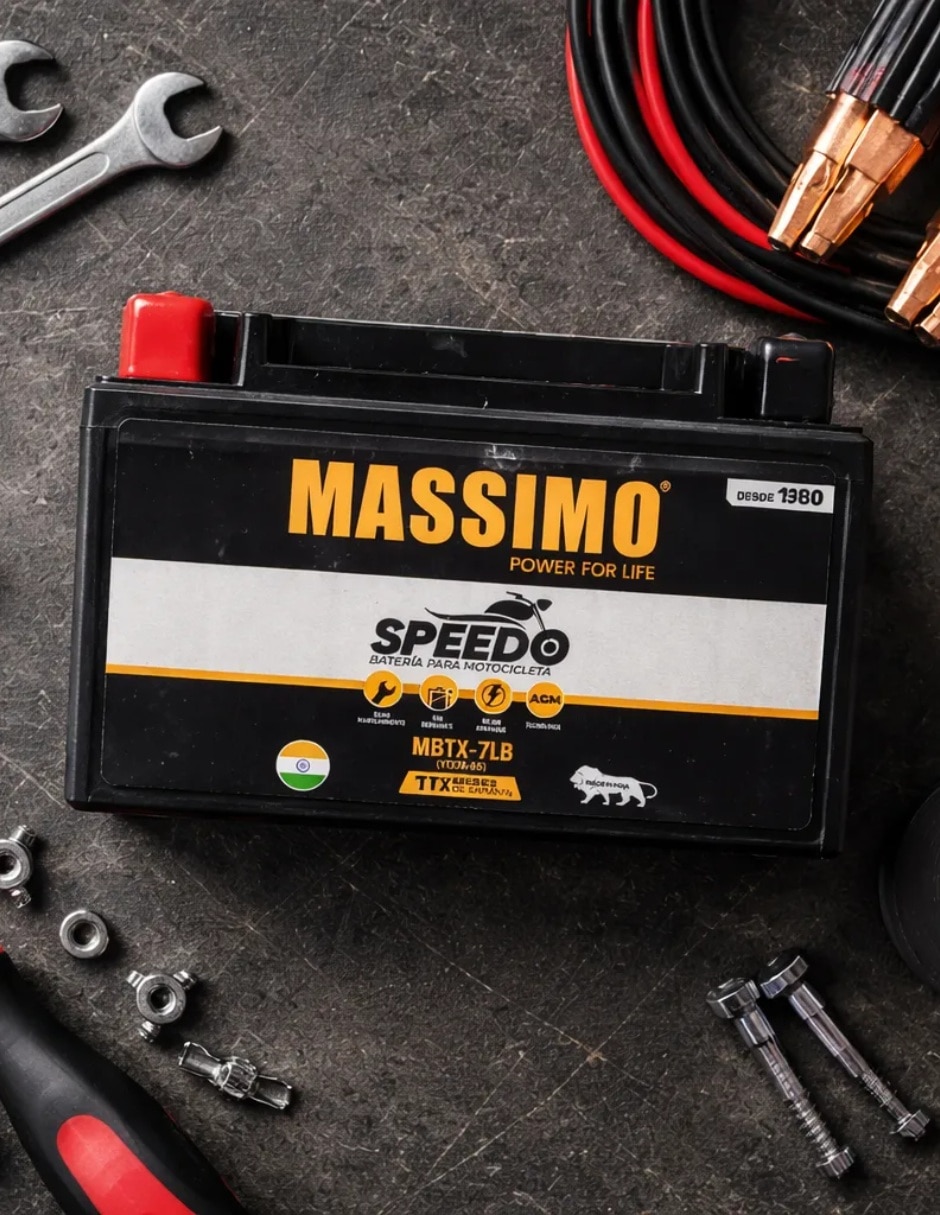 Moto batería Massimo YTX7A-BS 12V 6Ah Agm