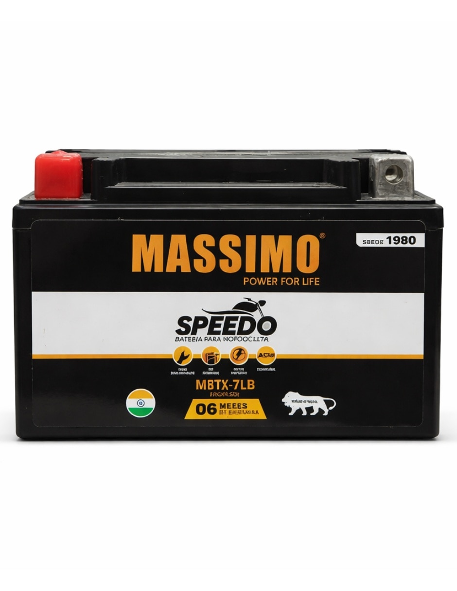 Moto batería Massimo YTX7A-BS 12V 6Ah Agm