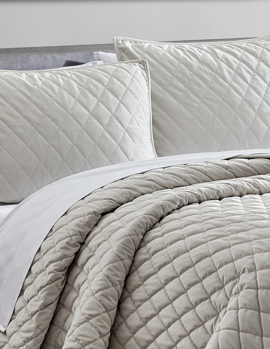 Set de colcha tassara diamond velvet soft ch