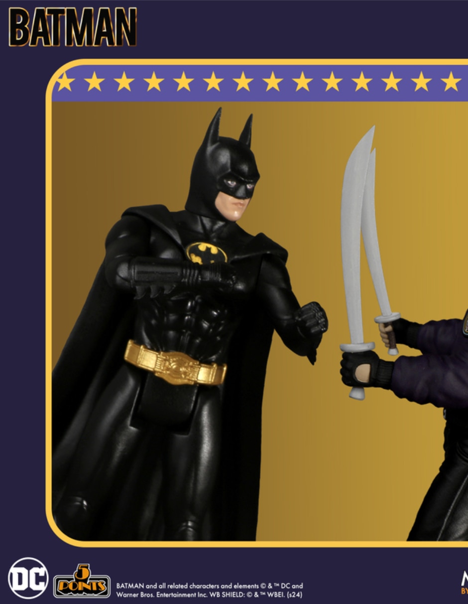 Figura de colección articulada Batman returns Batman 1989 vintage Mezco