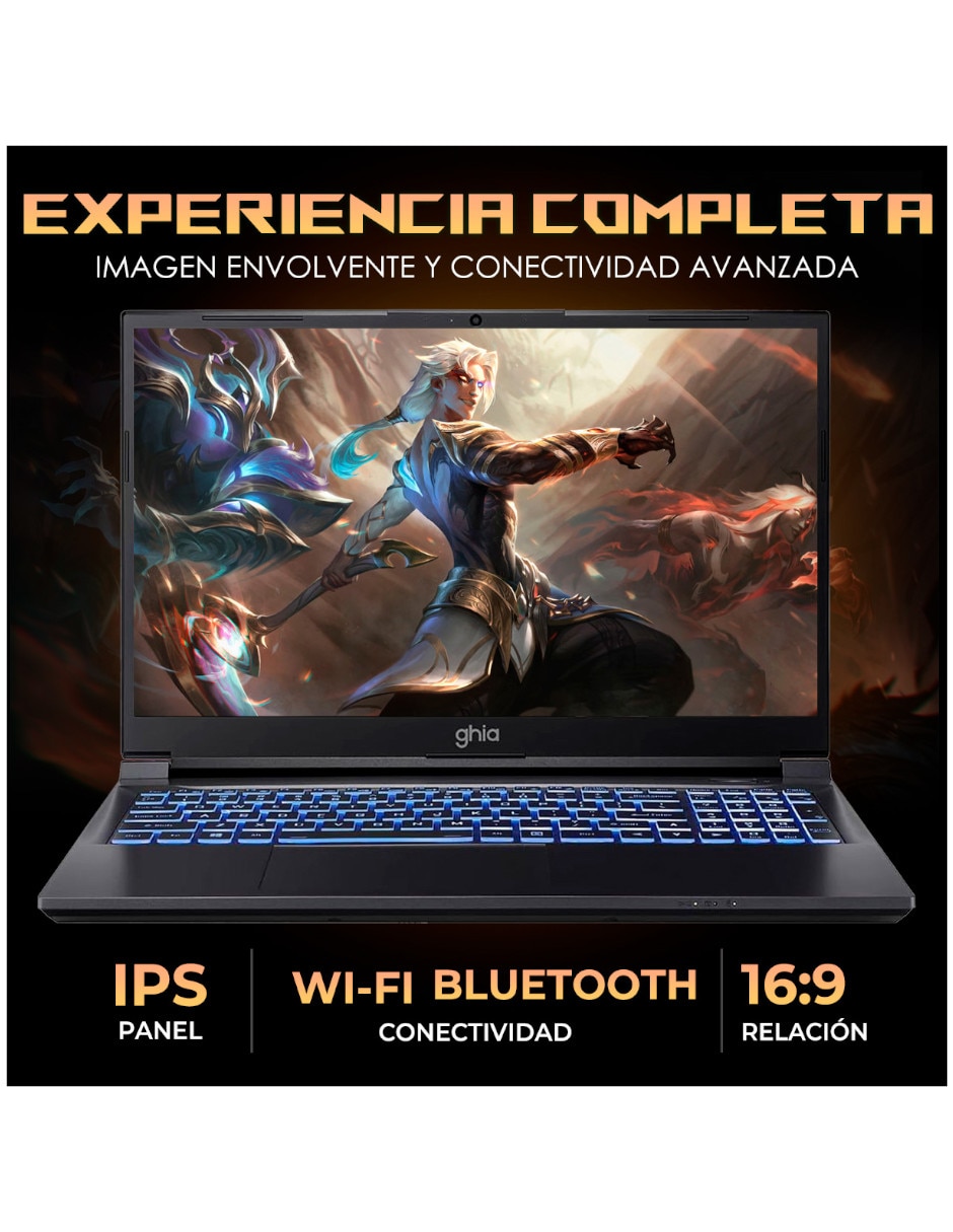 Laptop gamer GHIA GLBE-3050Ci5321T 15.6 pulgadas Full HD Intel Core i5 NVIDIA GeForce RTX 3050 32 GB RAM 1 TB SSD