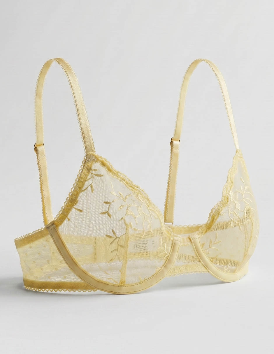 Brassiere demi etam con copa para mujer