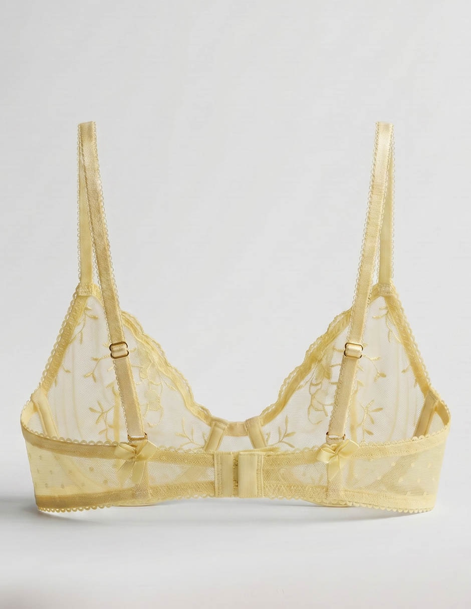 Brassiere demi etam con copa para mujer