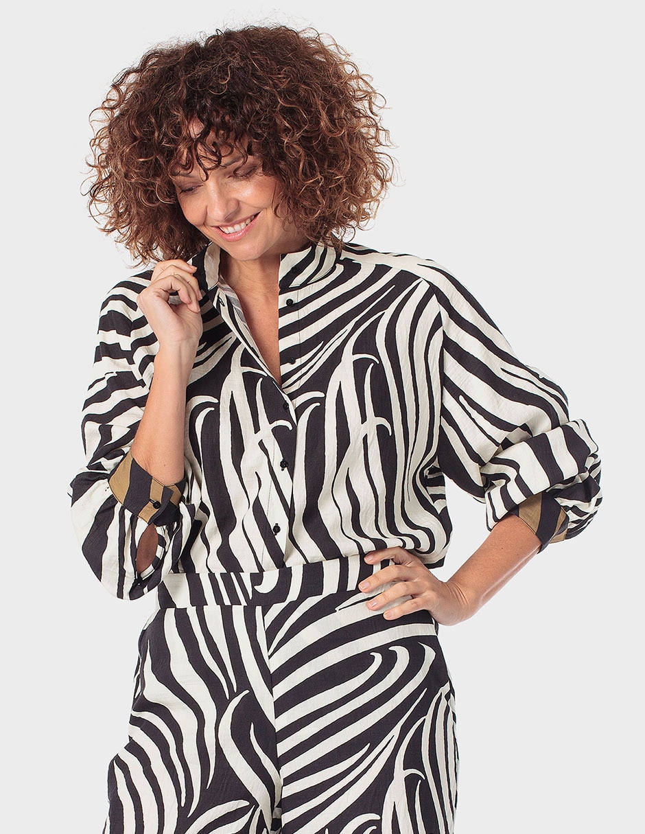Blusa manga larga para mujer