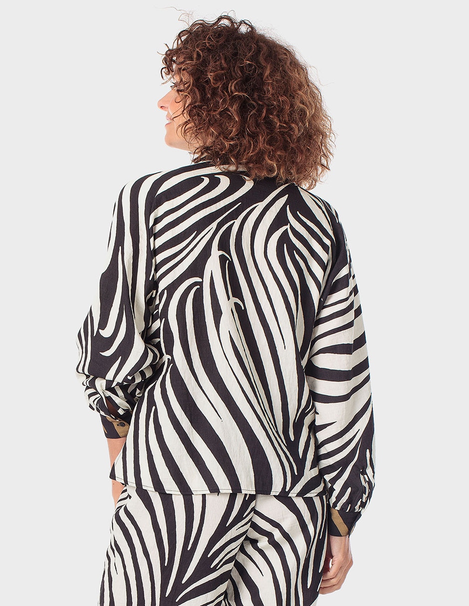 Blusa Punt Roma manga larga para mujer