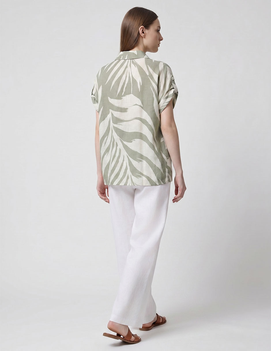 Blusa Punt Roma manga corta para mujer