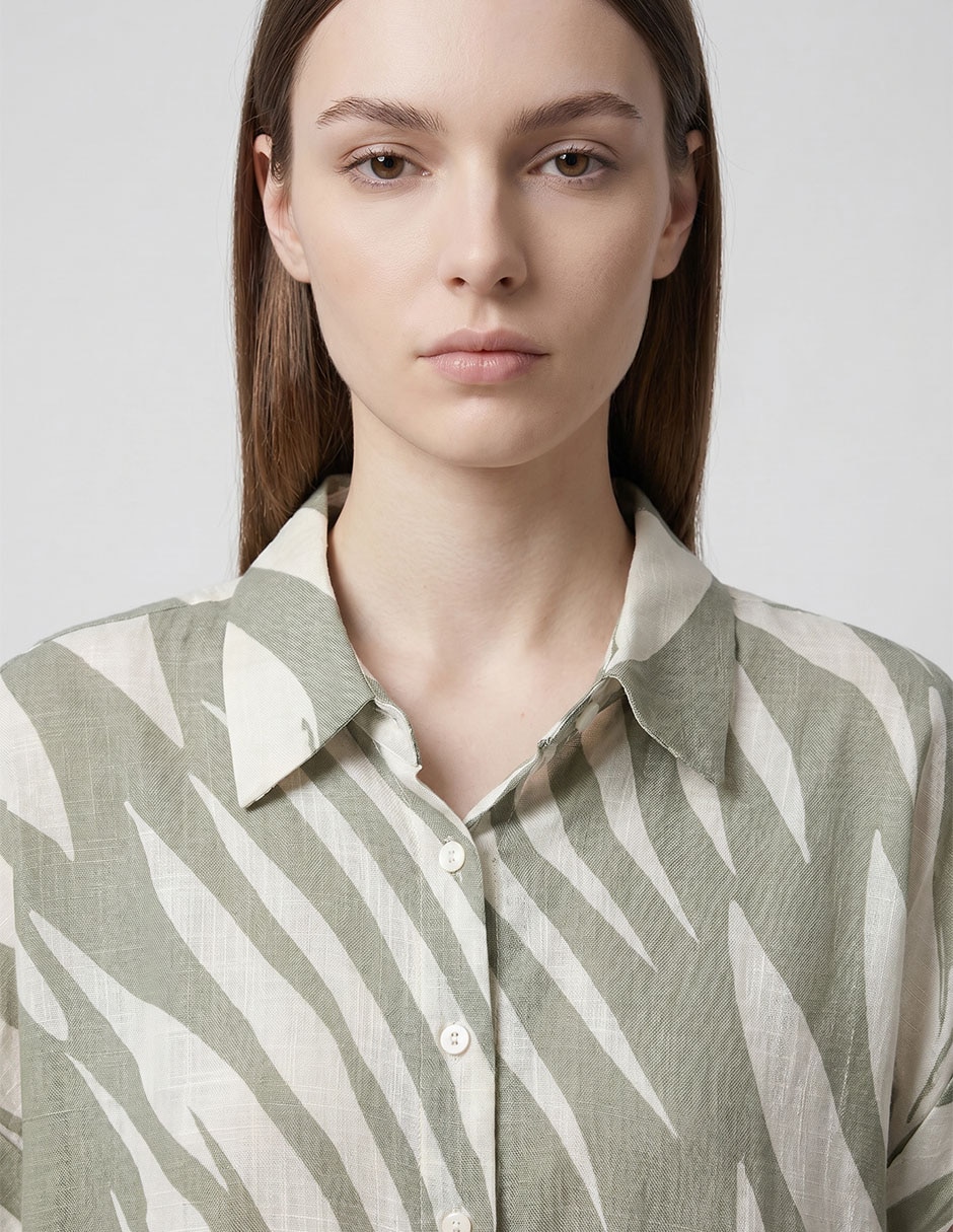 Blusa Punt Roma manga corta para mujer