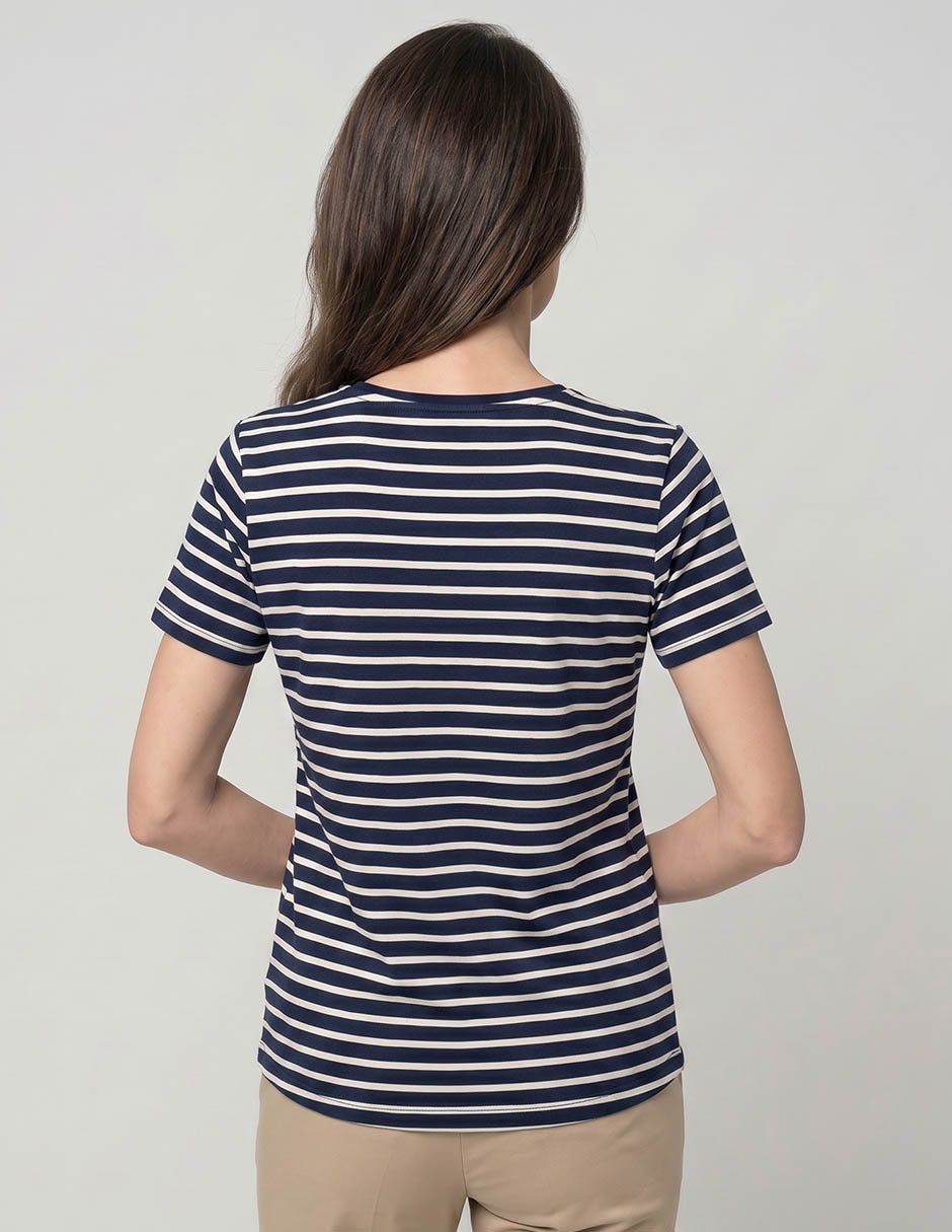 Playera manga corta cuello redondo para mujer 2