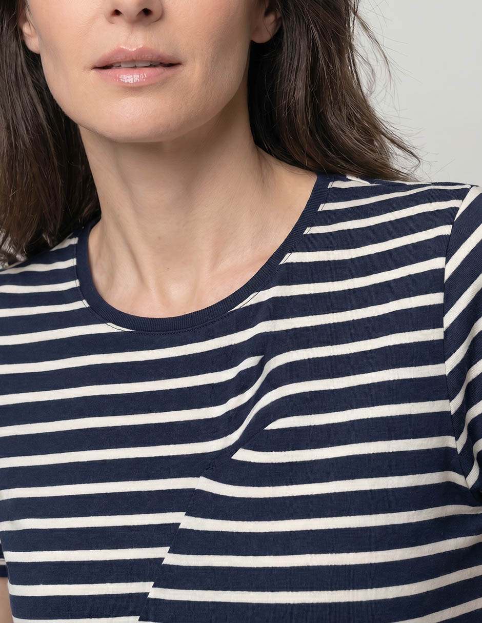 Playera manga corta cuello redondo para mujer 4
