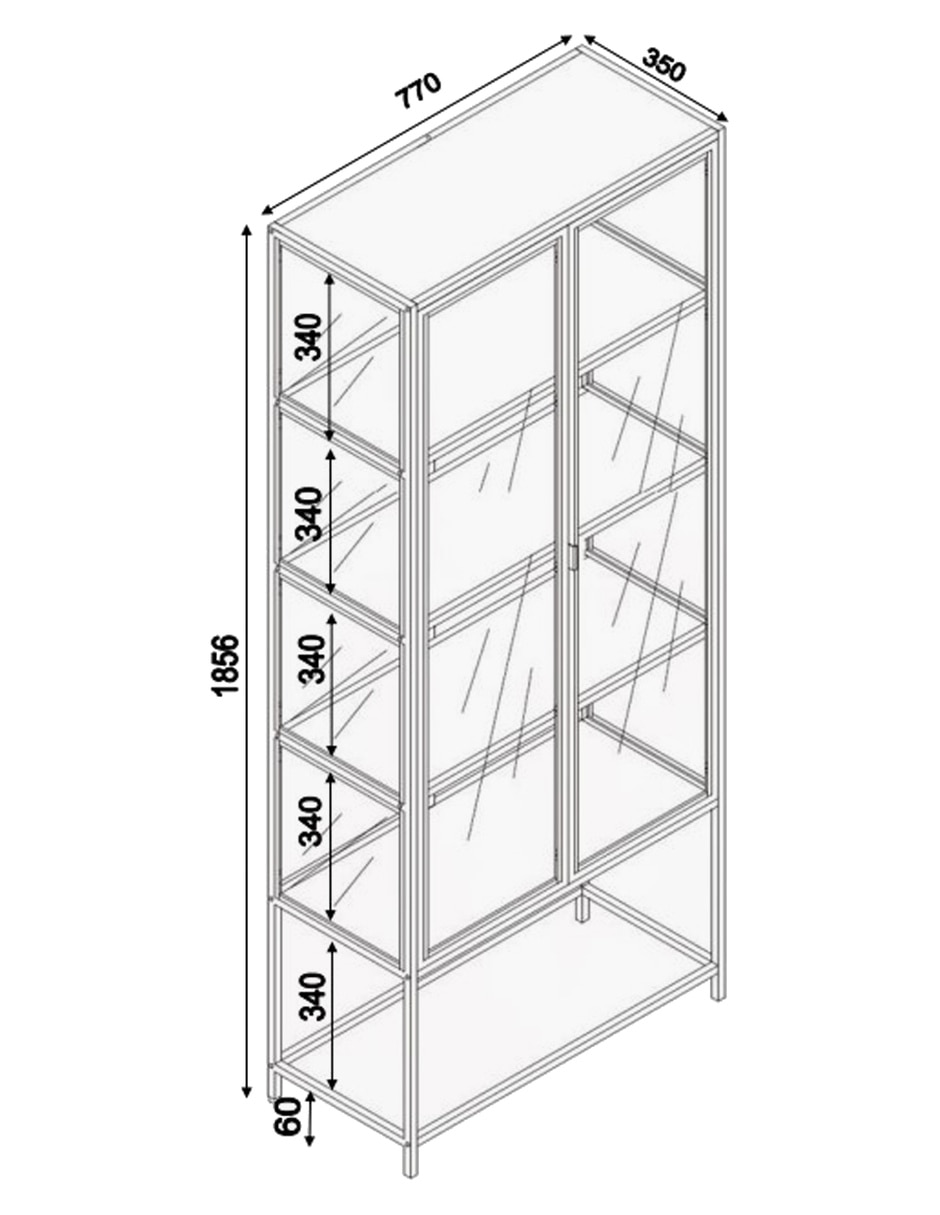 Vitrina armable Seaford Form Design