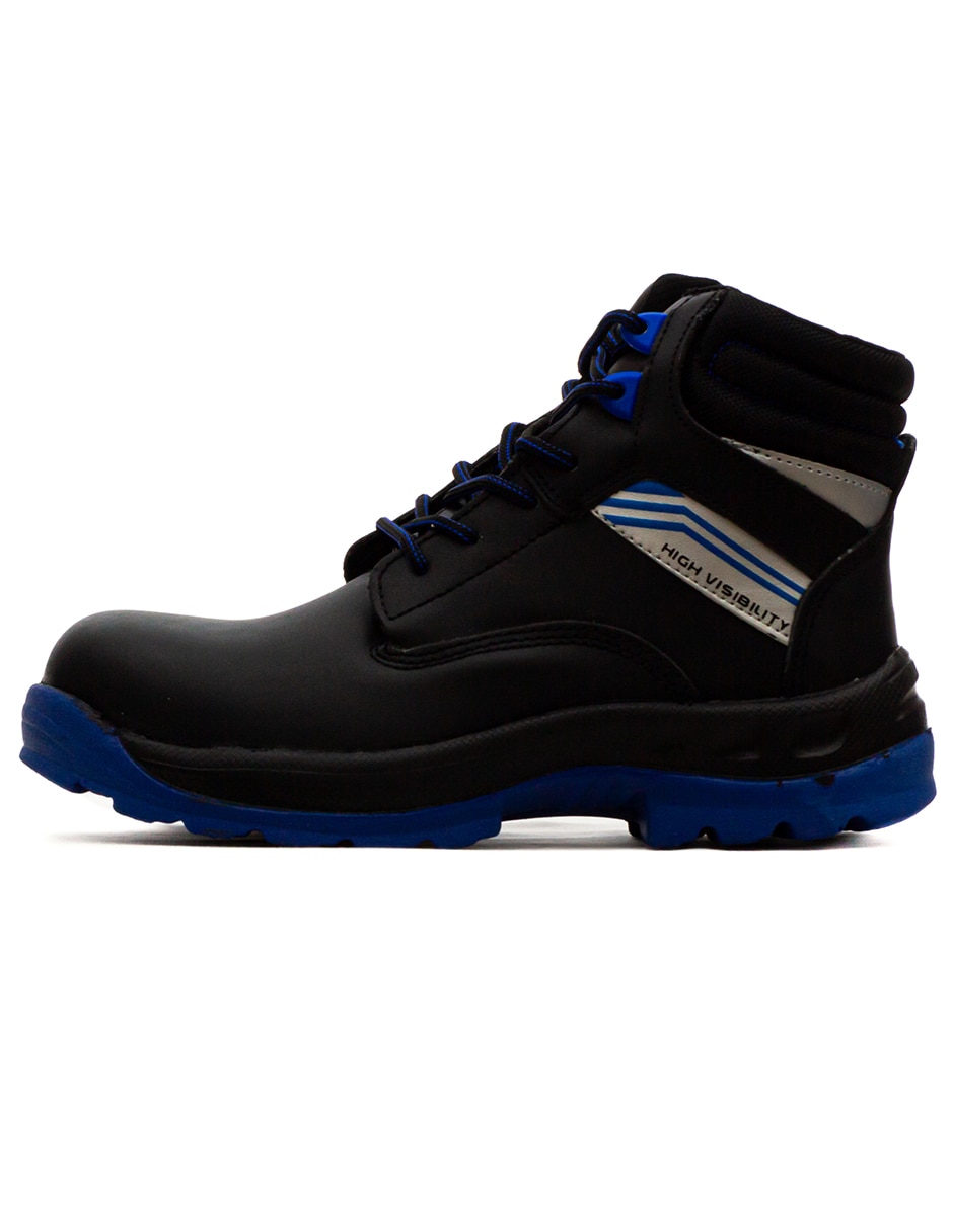 Bota industrial cliff de cuero y piel