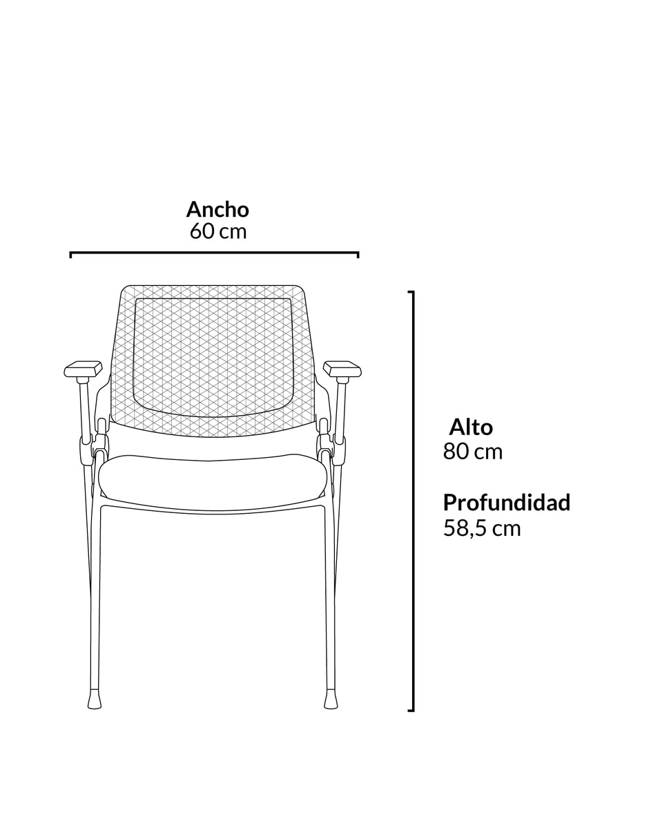 Silla uni form design de malla
