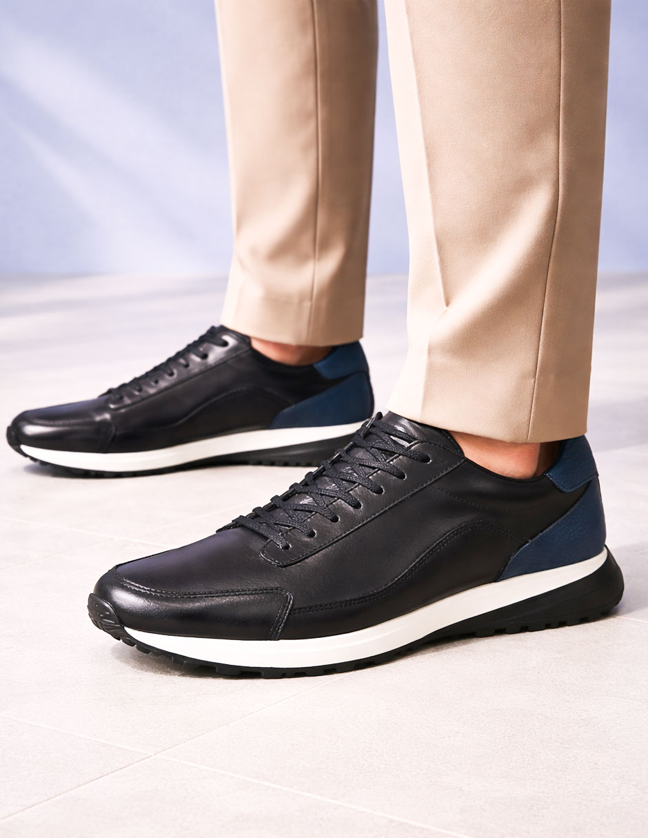 Tenis de piel Estilo Dh para hombre