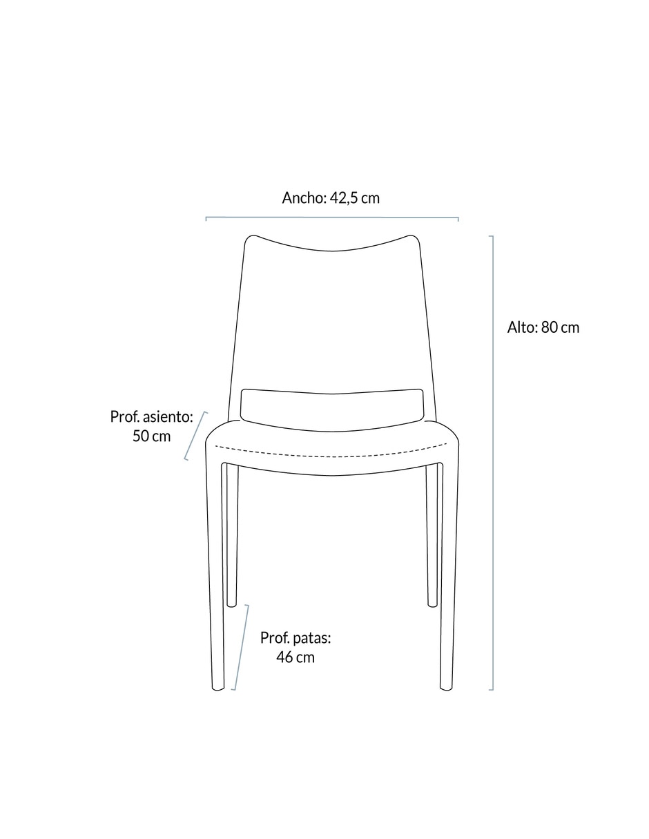 Silla tobi form design de plástico