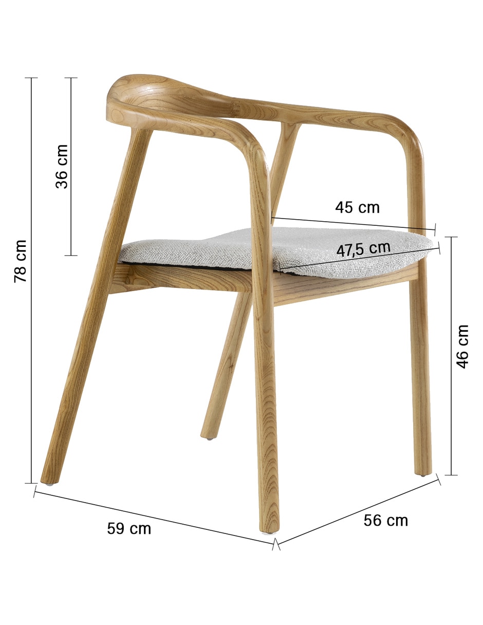 Silla baltimore form design de madera