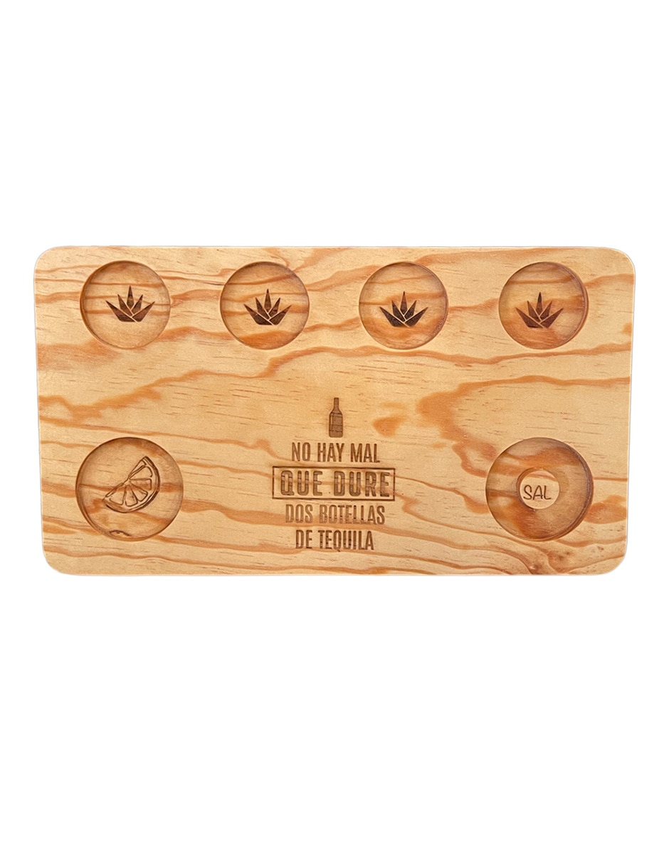 Tabla de servicio tequileros de madera