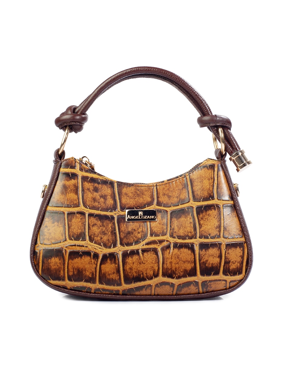 Bolsa satchel Mayte de piel para mujer