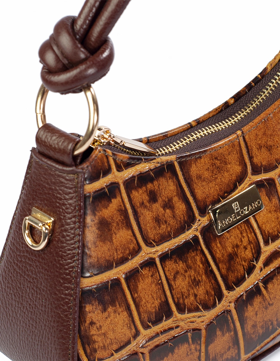 Bolsa satchel Mayte de piel para mujer