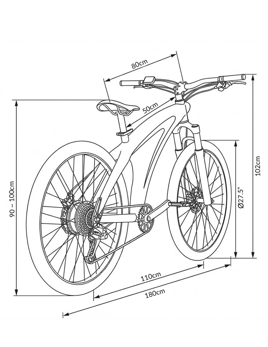 Bicicleta eléctrica Q5 urbana rodada 27.5 8