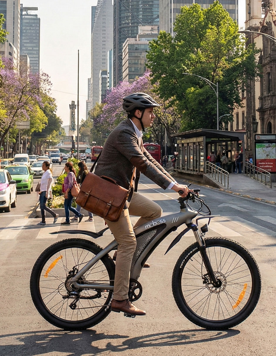 Bicicleta eléctrica Q5 urbana rodada 27.5 7