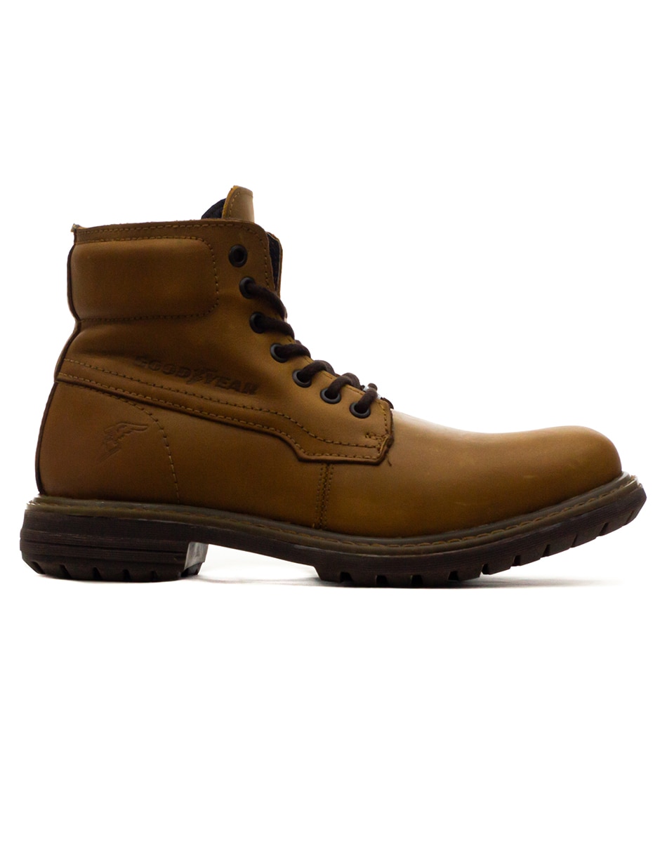 Bota industrial goodyear de cuero y piel