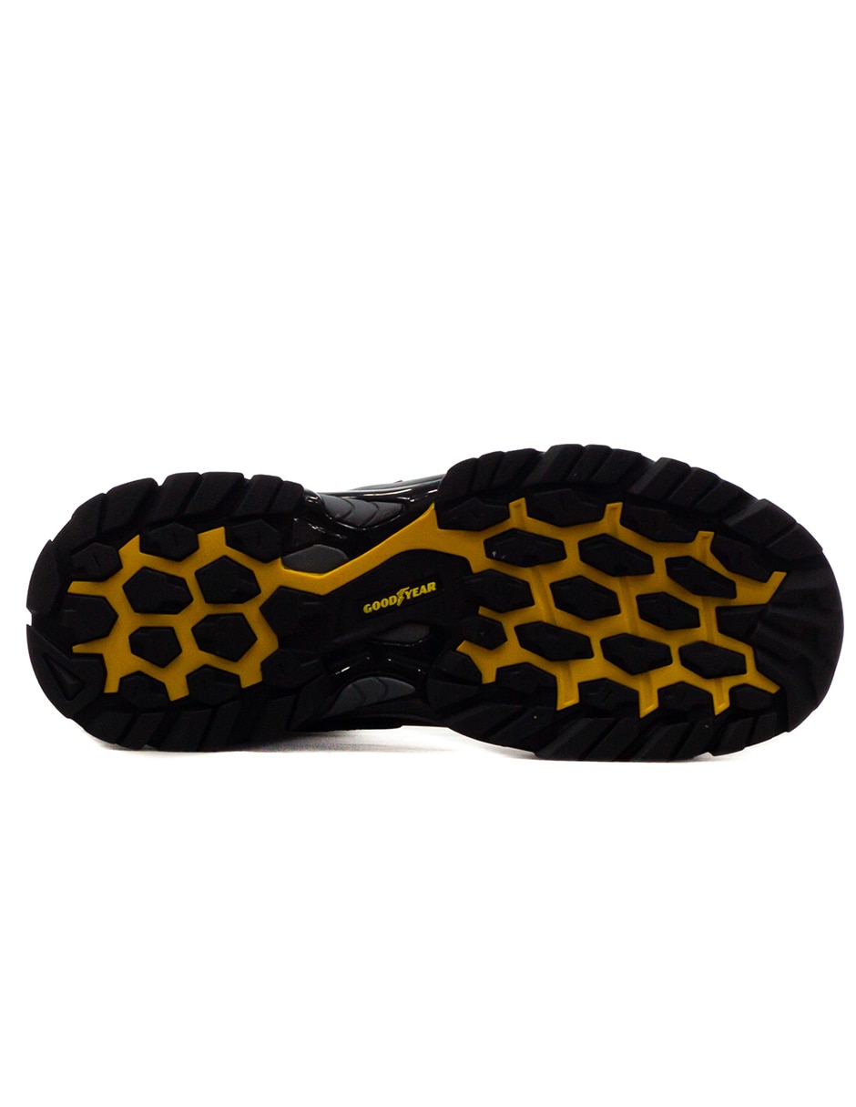 Bota industrial goodyear de cuero y piel