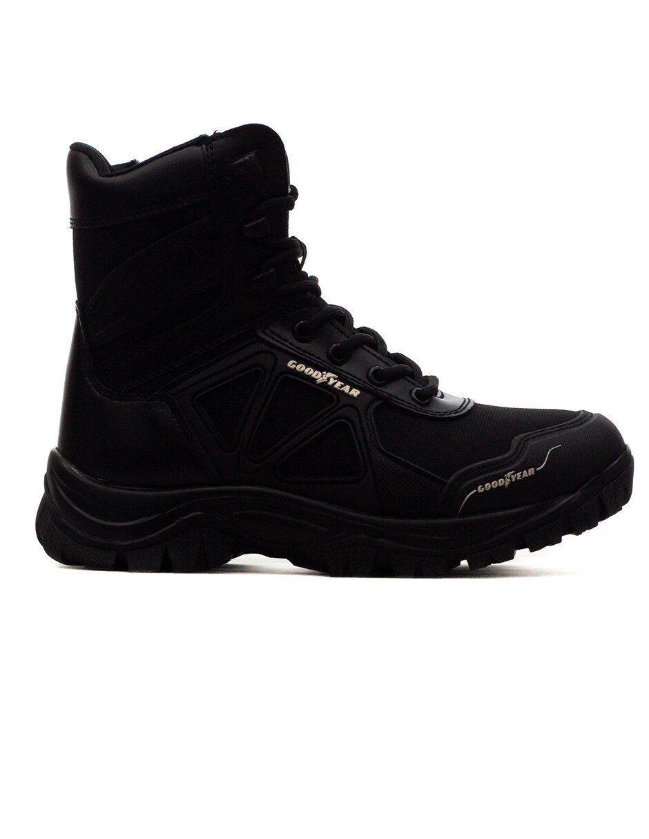 Bota industrial goodyear de cuero y piel