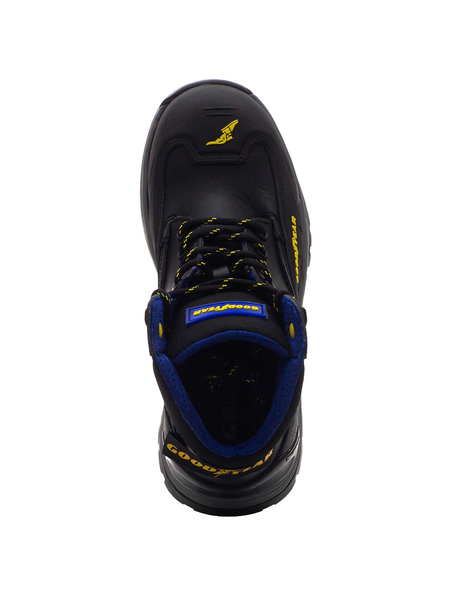 Bota industrial goodyear de cuero y piel