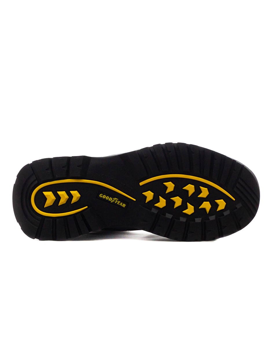 Bota industrial goodyear de cuero y piel