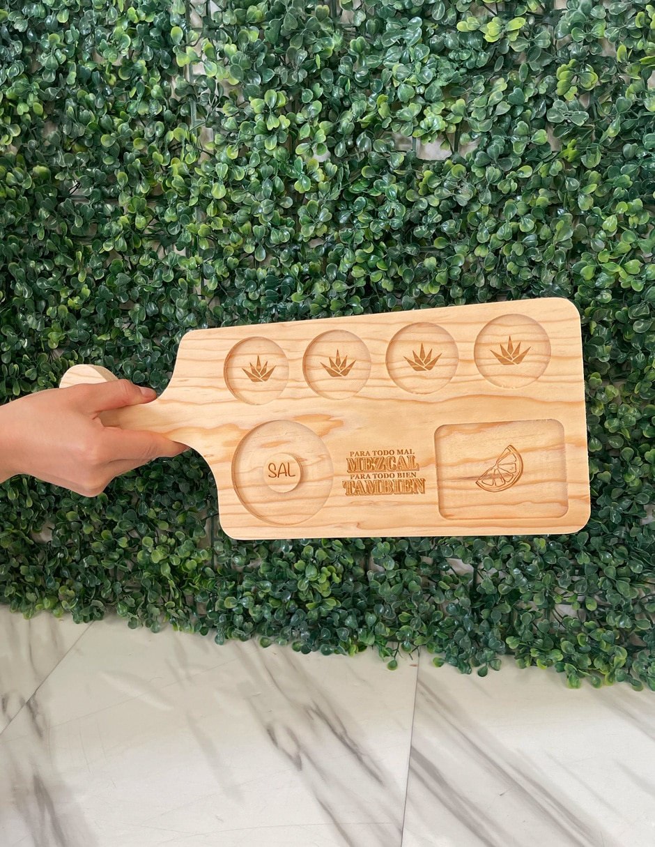 Tabla de servicio wood planks mx tequileros de madera